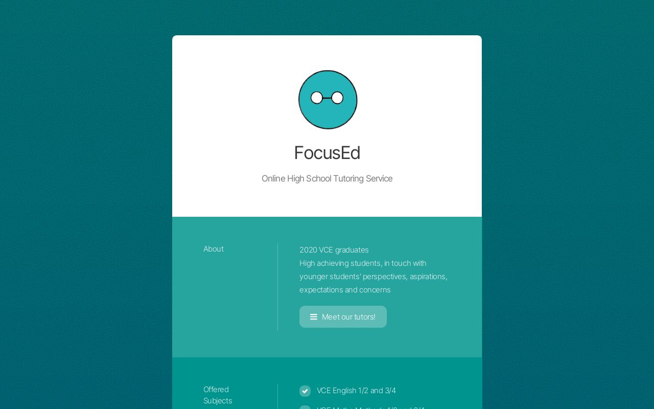 Carrd profile picture for @focused